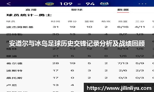 安道尔与冰岛足球历史交锋记录分析及战绩回顾